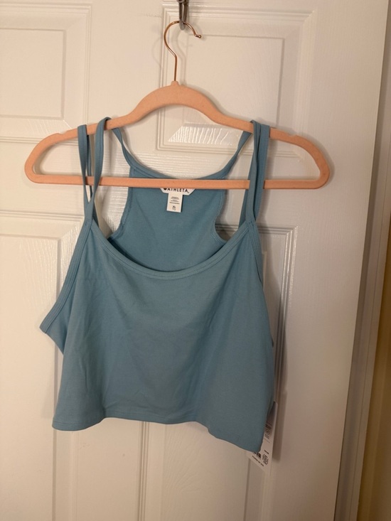 Athleta Tops - NWT Athleta Signature Rib Wide Binding Tank - XL - Coastal Teal